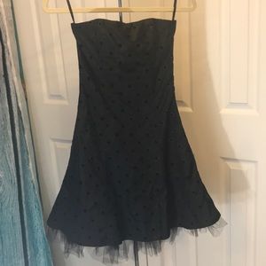 Formal black strapless dress EUC worn once